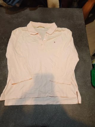 Polo Manga Larga Tommy Hilfiger Rosa L