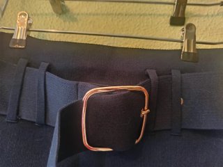Falda corta de punto Zara negra