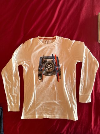 Camiseta manga larga Hackett blanca