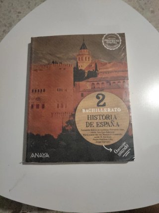 Libro Historia de España, 2 Bachillerato