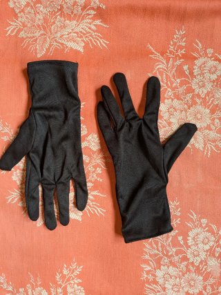 Guantes negros disfraz