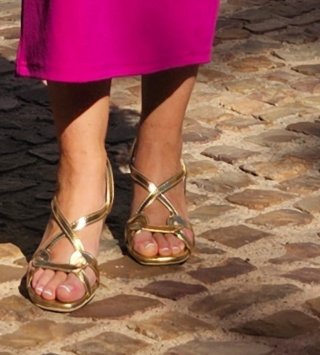 Sandalias Doradas Talla 37