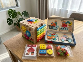 Pack Juguetes Madera Montessori +12m