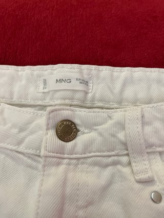 Falda vaquera blanca Mango