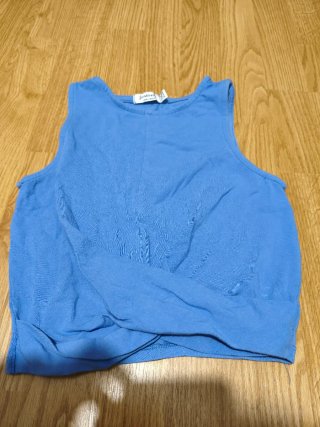 Top Stradivarius Azul Talla S