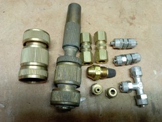 Set de 9 piezas de fontanería en cobre