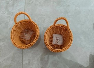 Set di 2 cesti da appendere