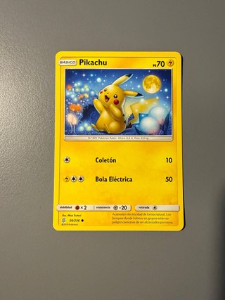 Carta Pokémon Pikachu Básico