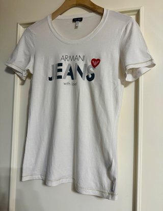 Camiseta Armani Jeans Blanca