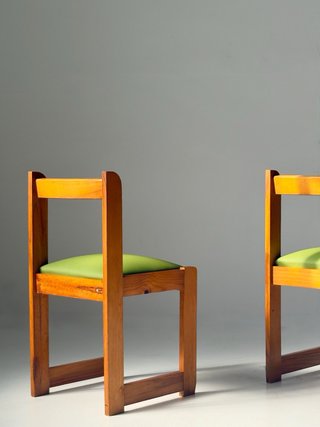 Silla pino Jordi Casablancas 1970 vintage