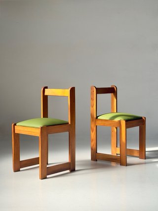 Silla pino Jordi Casablancas 1970 vintage