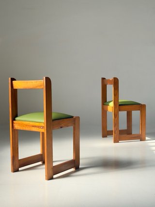 Silla pino Jordi Casablancas 1970 vintage