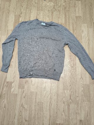 Jersey gris tejido