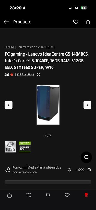 PC desktop Lenovo IdeaCentre G5 14IMB05