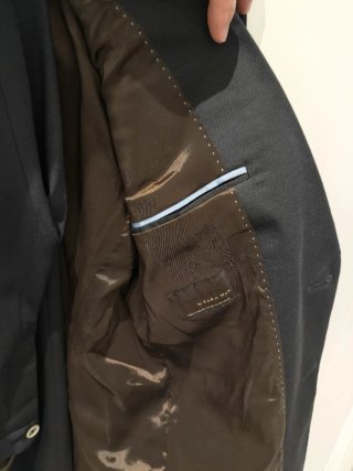 Traje negro hombre
