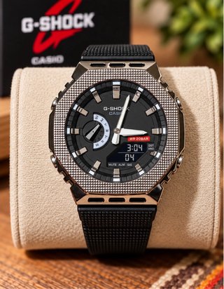 Reloj Casio G-Shock GM-2100 plata y Negro
