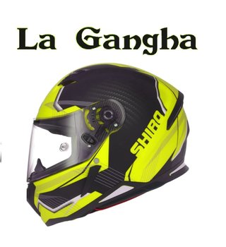Casco Shiro SH-890 LOSAIL NG Mate-Amarillo Fluor.