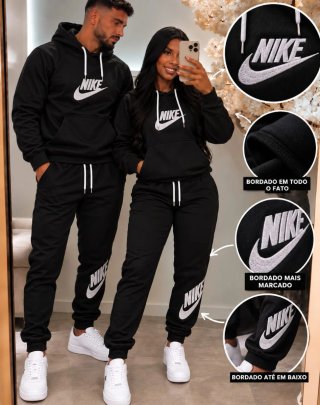 Conjunto deportivo Nike negro y blanco