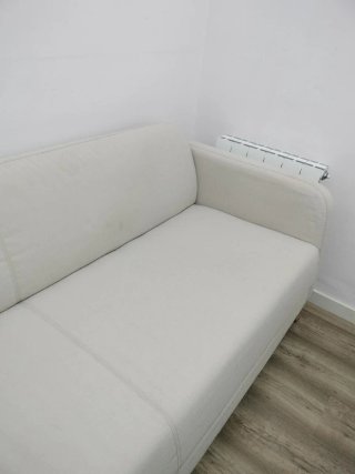 Divano 3 posti beige/bianco