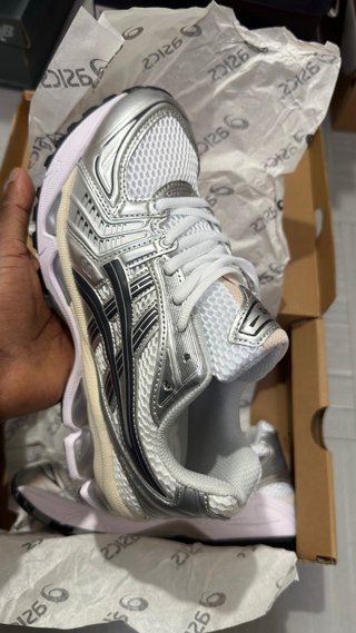 ASICS Silver/White Sneakers
