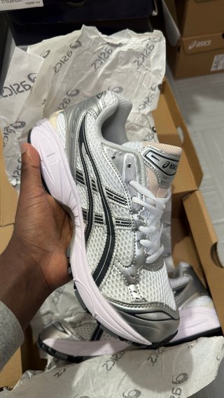 ASICS Silver/White Sneakers