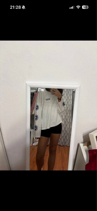 T-shirt manga comprida branca between seasons