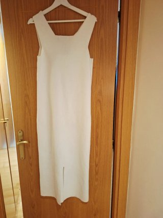 Vestido Mango blanco nuevo con etiqueta