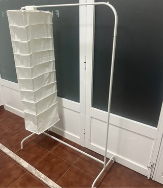 Perchero Burro Blanco con organizador