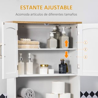 Colonna sopra wc, mobile alto per bagno con lavatrice