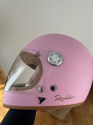 Casco Moto Roadster II Rosa