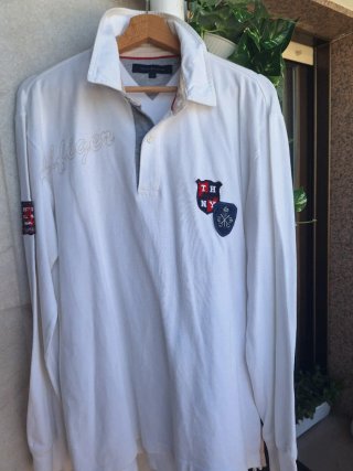 Polo Tommy Hilfiger Blanco Talla L⁸
