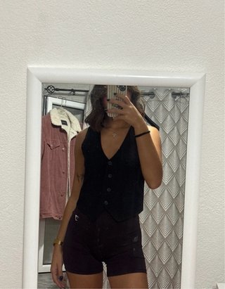 Colete Preto Pull&Bear