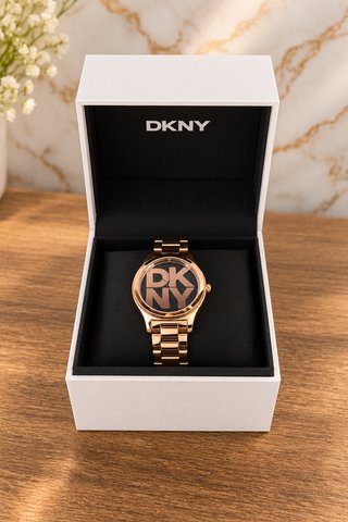 Reloj DKNY Rosa y Dorado con Caja