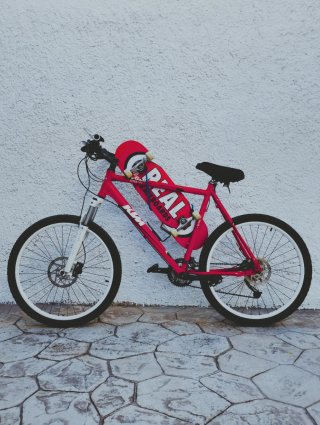 Bicicleta de Montaña KTM Roja