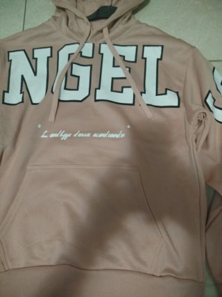 Sudadera rosa ANGEL, capucha  Nueva con etiqueta