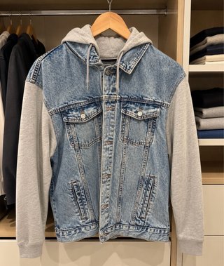 Chaqueta vaquera con capucha talla XL