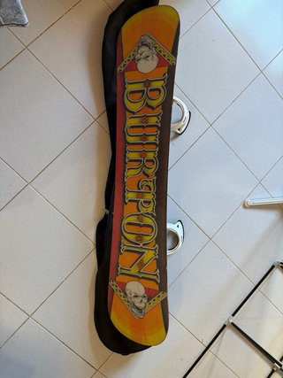 Tabla Burton de Snowboard con Fijaciones Burton