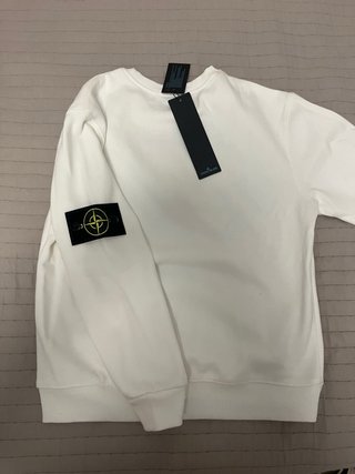 Sudadera Stone Island Blanca Talla 11-12 niños