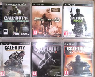 Pacchetto di 6 videogiochi Call of Duty per PS3