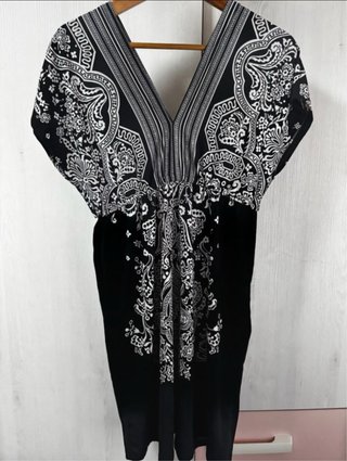 Vestido túnica estampado étnico talla única