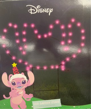 Estaca de Jardín LED Disney Stitch Rosa