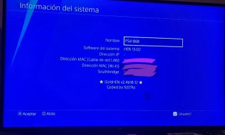 PS4 Pro 1TB - Firmware 13.02