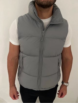 Chaleco Acolchado Zara Gris