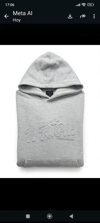 Hoodrich sudadera Hatrich Gris Talla S