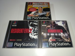 TRILOGÍA RESIDENT EVIL PS1 PAL ESPAÑA