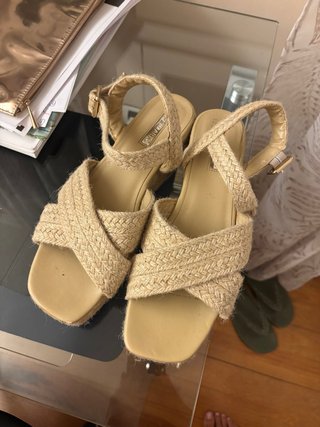 Sandalias esparto plataforma Primark Talla 41