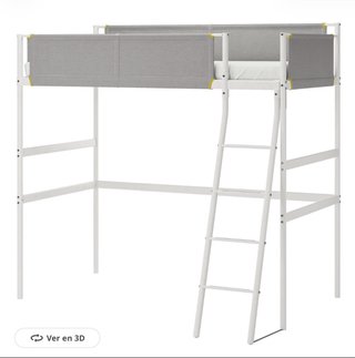 Litera IKEA VITVAL 90x200cm Blanca