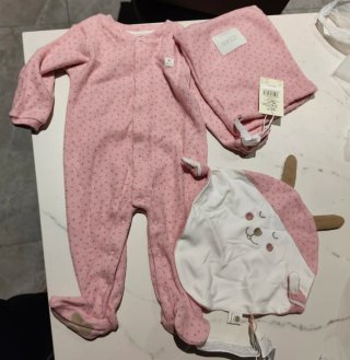 Tutina neonata Losan 3-6 mesi con bavaglino