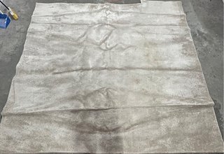 Alfombra moqueta beige/gris semi nueva