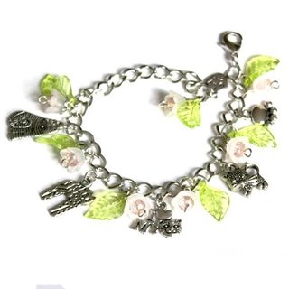 Pulsera Gatos Dijes Gatitos Mascota Plateado